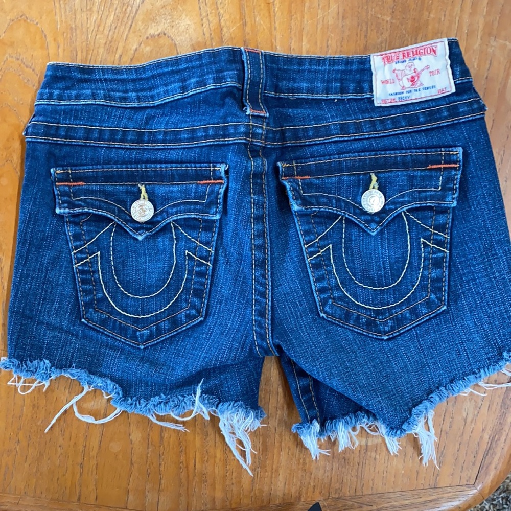 True Religion Denim Cut-Off Shorts
